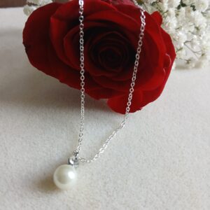 Náhrdelník s perlou a zirkonem
